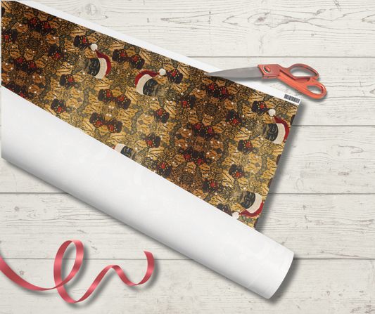 Melanated Santa (Gold/Brown Palette)