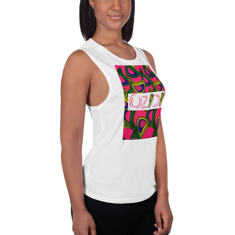 OZIDI "African Bloom" Ladies’ Muscle Tank