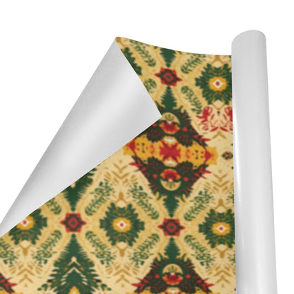 Golden Ankara Ornament Holiday Wrapping Paper (2 Rolls)