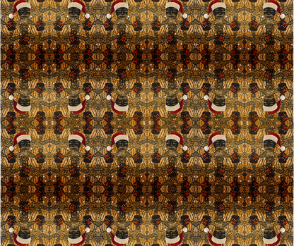 Melanated Santa (Gold/Brown Palette)