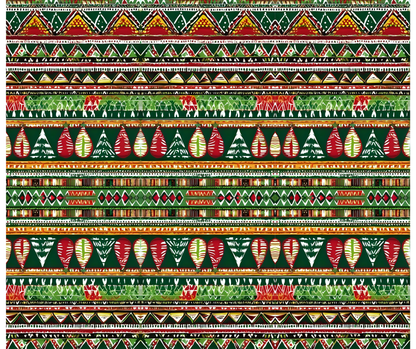 African Geometric Holiday Wrapping Paper – Premium Gloss Finish