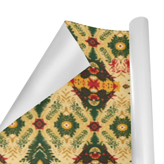 Golden Ankara Ornament Holiday Wrapping Paper (3 Rolls)