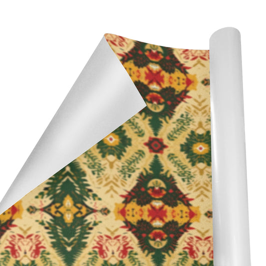 Golden Ankara Ornament Holiday Wrapping Paper