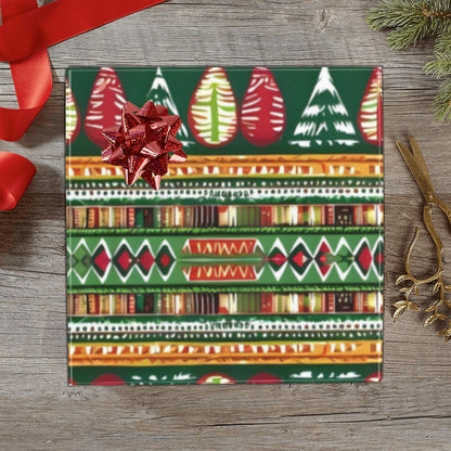 African Geometric Holiday Wrapping Paper