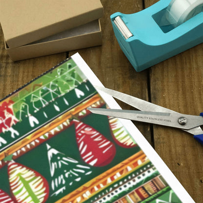 African Geometric Holiday Wrapping Paper (2 Rolls)