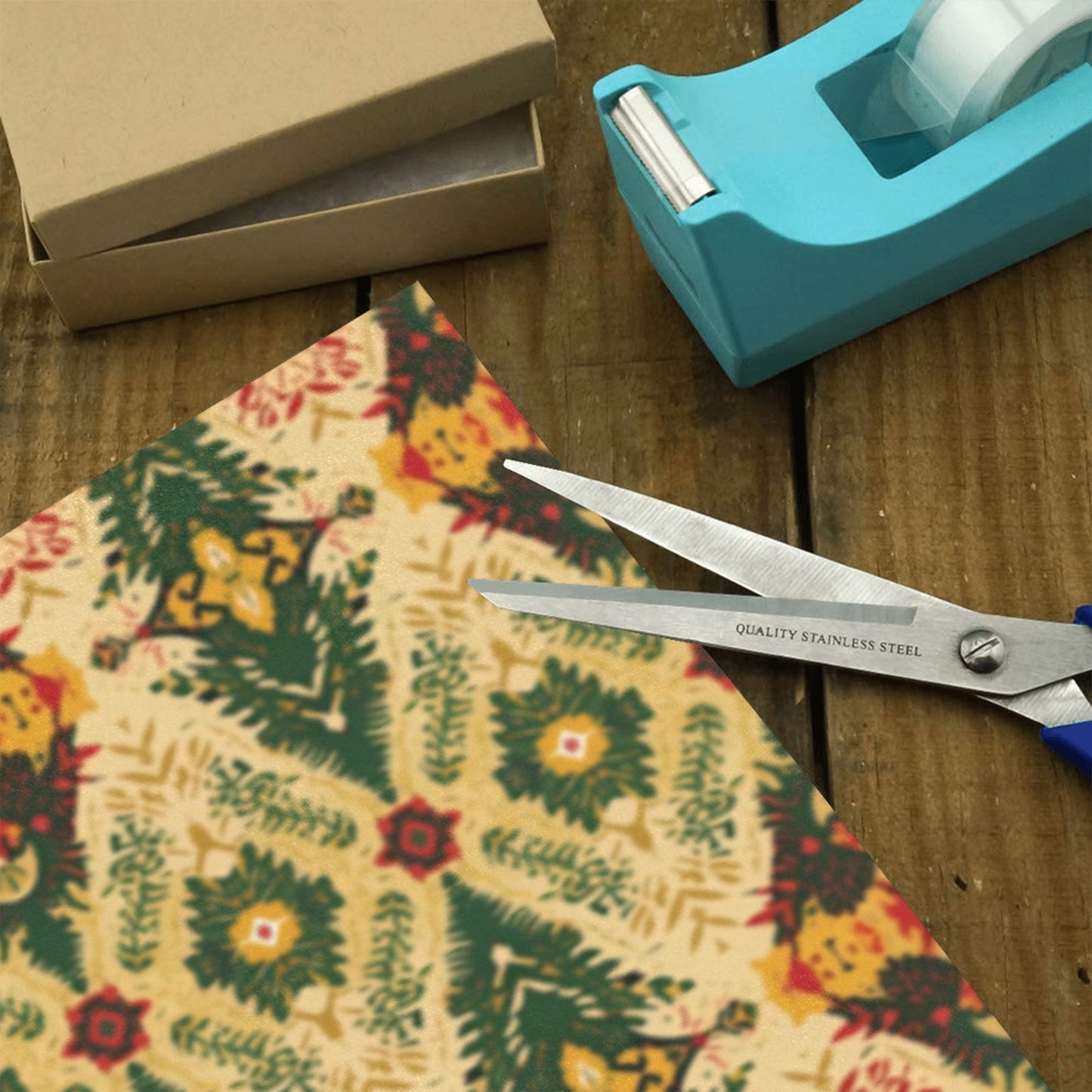 Golden Ankara Ornament Holiday Wrapping Paper