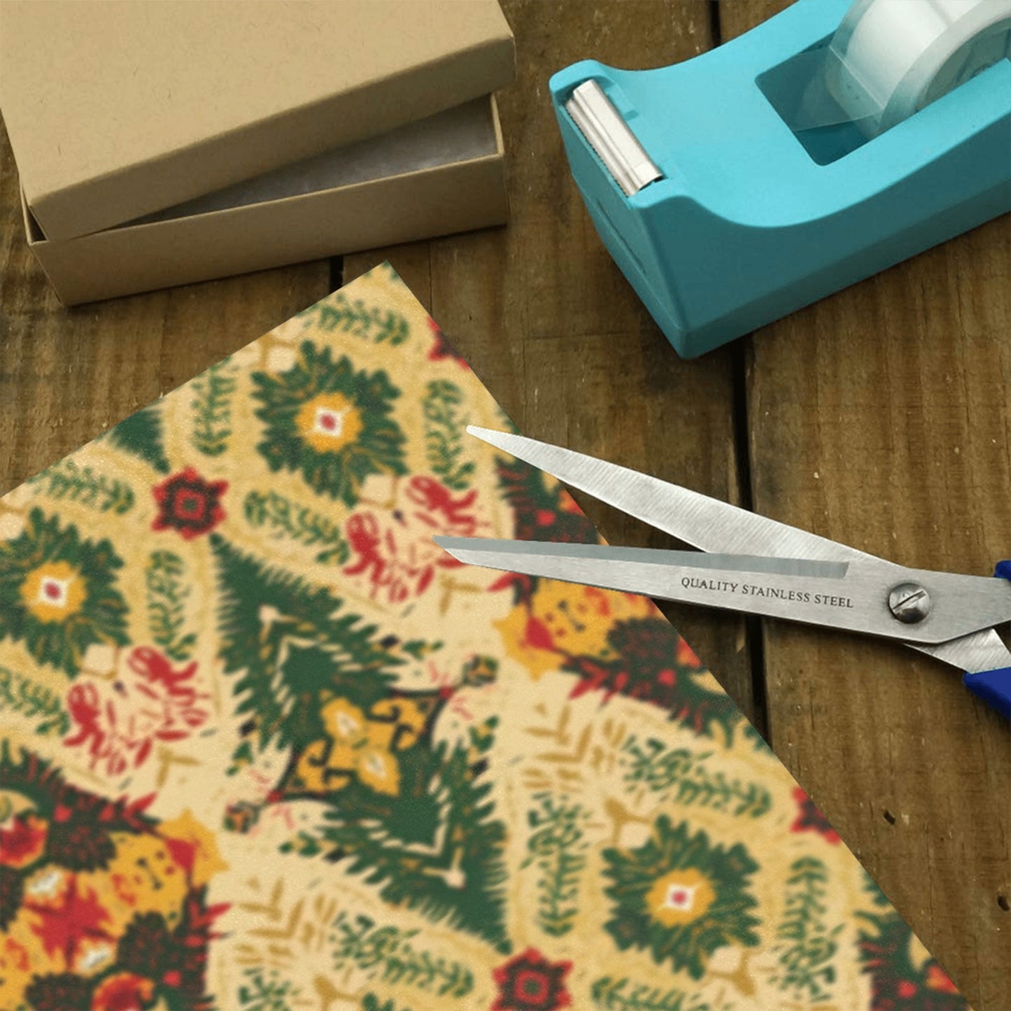 Golden Ankara Ornament Holiday Wrapping Paper (3 Rolls)