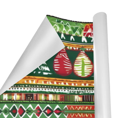 African Geometric Holiday Wrapping Paper (2 Rolls)