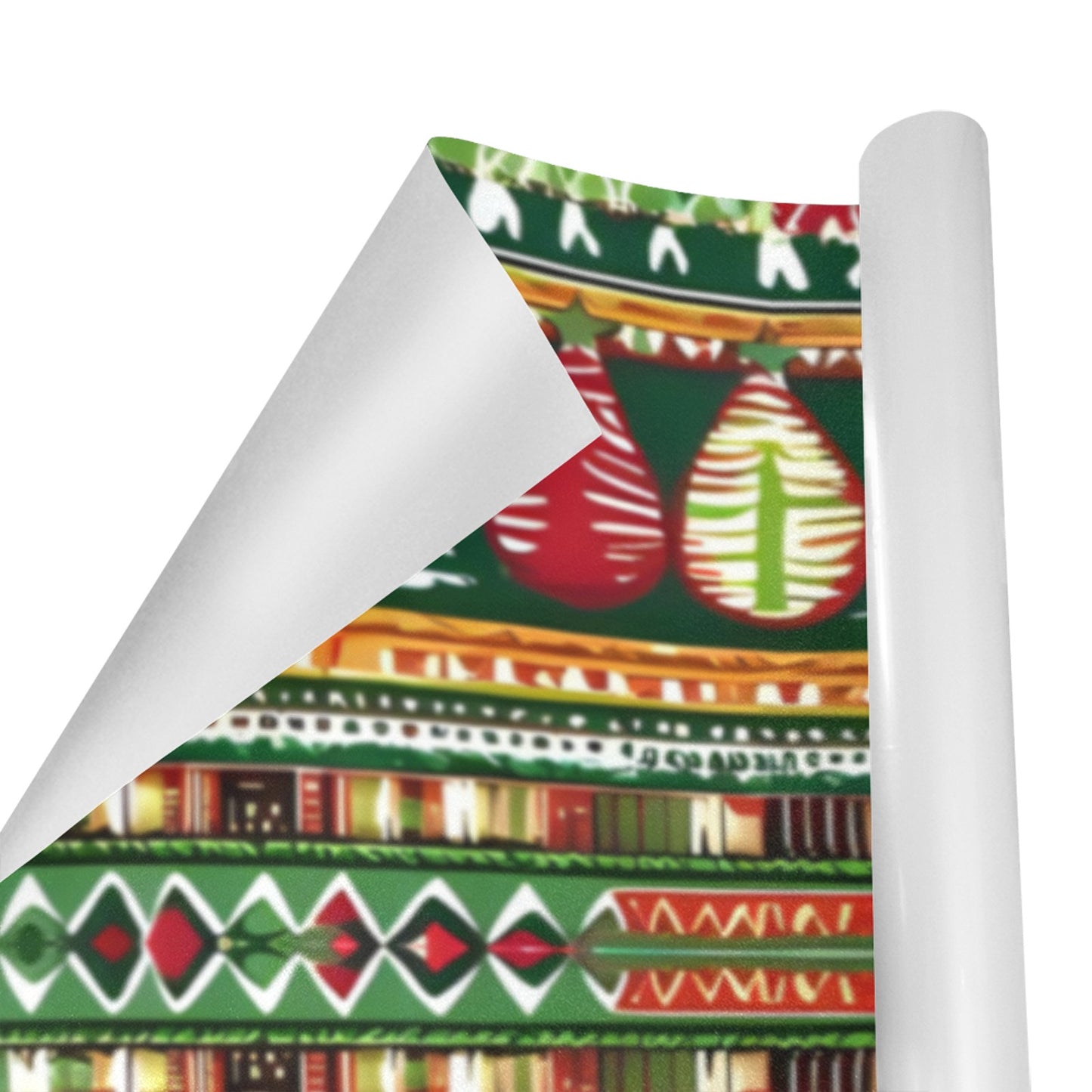 African Geometric Holiday Wrapping Paper