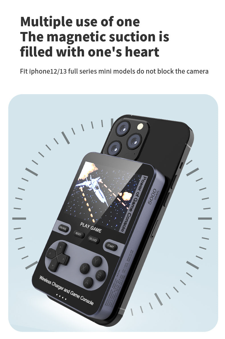 Retro 3-in-1 Game Console Power Bank – Pink