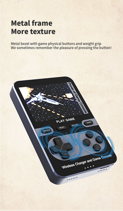 Retro 3-in-1 Game Console Power Bank – Pink