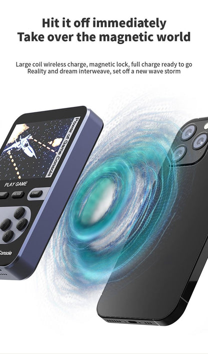 Retro 3-in-1 Game Console Power Bank – Pink