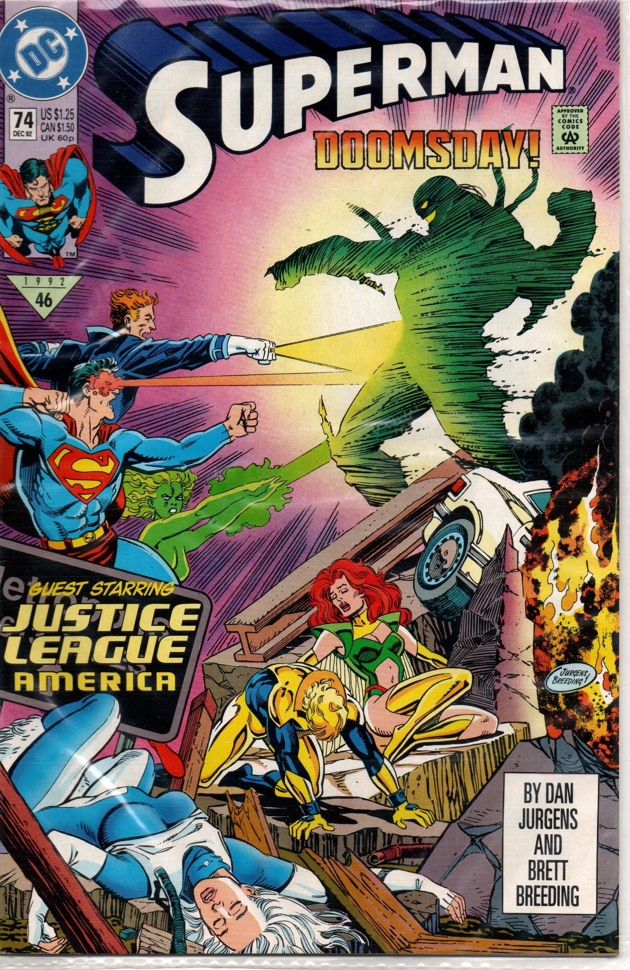 SUPERMAN # 74 (2ND SERIES 1987) OCT 1992 