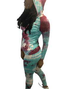 Tie-Dye Workout Sets 3 PC Ruched Butt Activewear