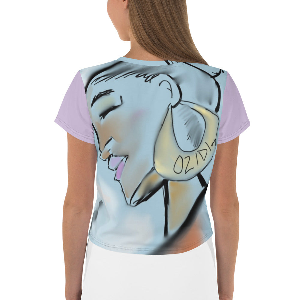 OZIDI "SKYS THE LIMIT" Crop Tee