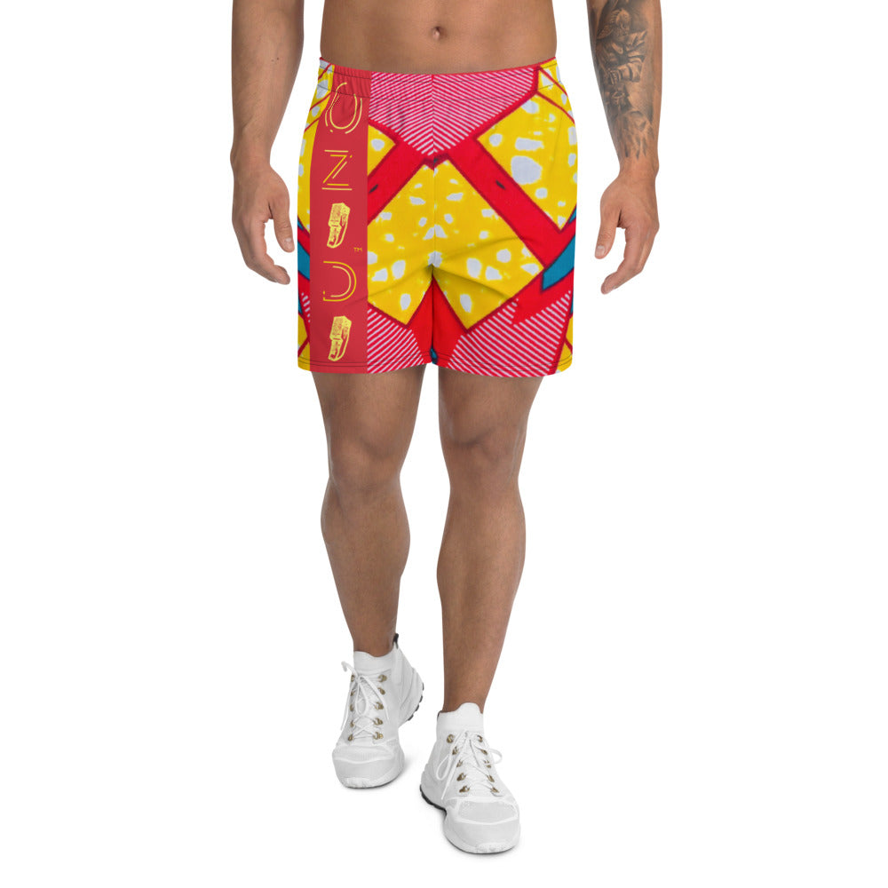 OZIDI "Future of Africa RED" Men's Athletic Long Shorts