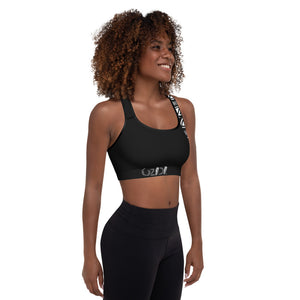 OZIDI "Tribal Black" Padded Sports Bra