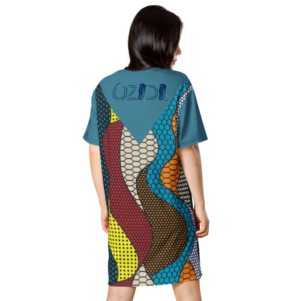 OZIDI "Multi Wave" T-shirt dress
