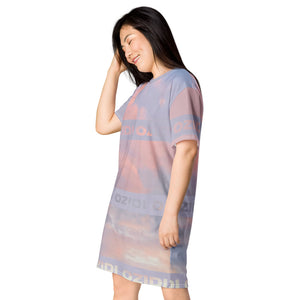 OZIDI "Beautiful Skys" T-shirt dress