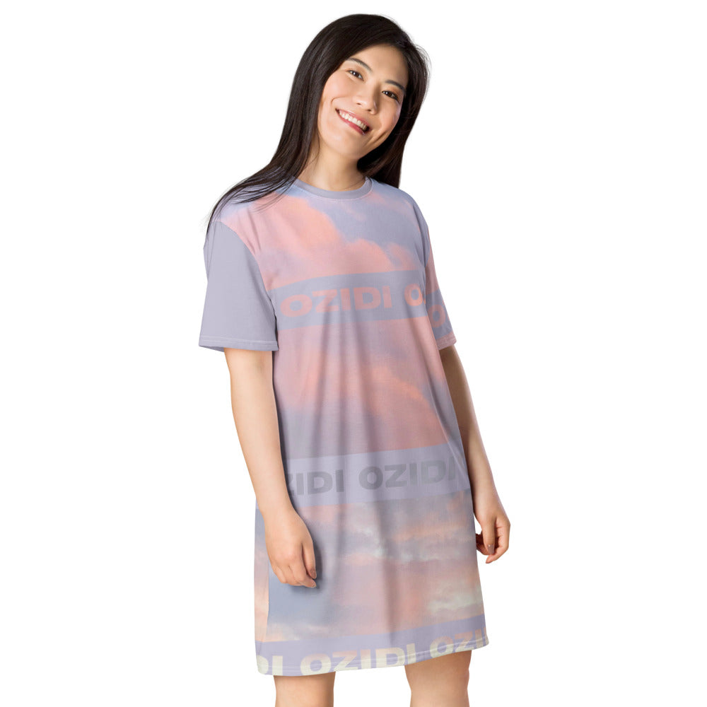 OZIDI "Beautiful Skys" T-shirt dress