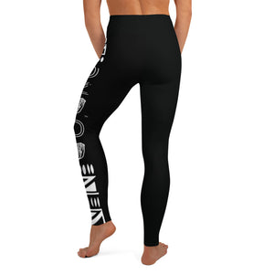 OZIDI "Tribal Black" Yoga Leggings w/Pocket