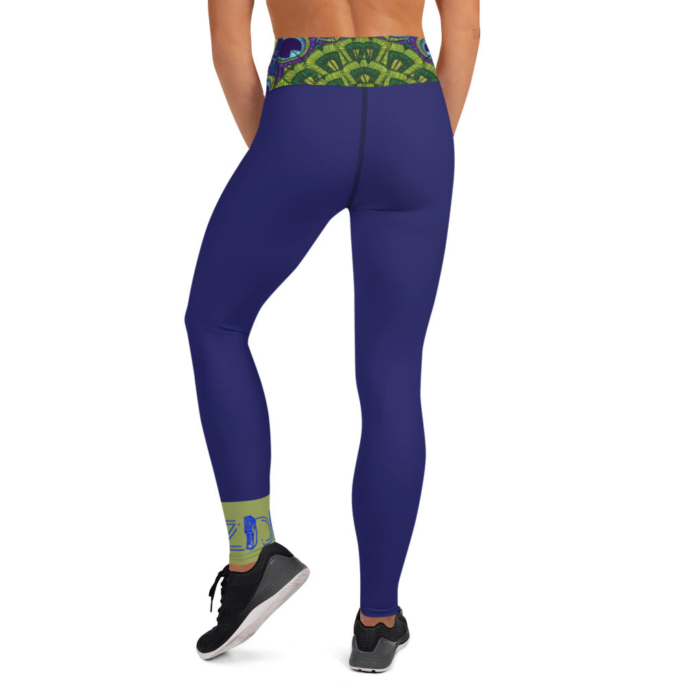 OZIDI "Peacock Ocean" Yoga Leggings