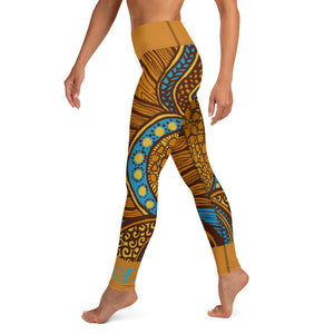 OZIDI "Golden Lion" High Waisted Yoga Leggings