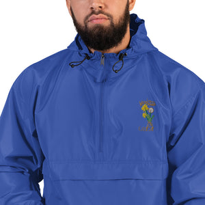 OZIDI "Love The Wildflower" Embroidered Champion Packable Jacket