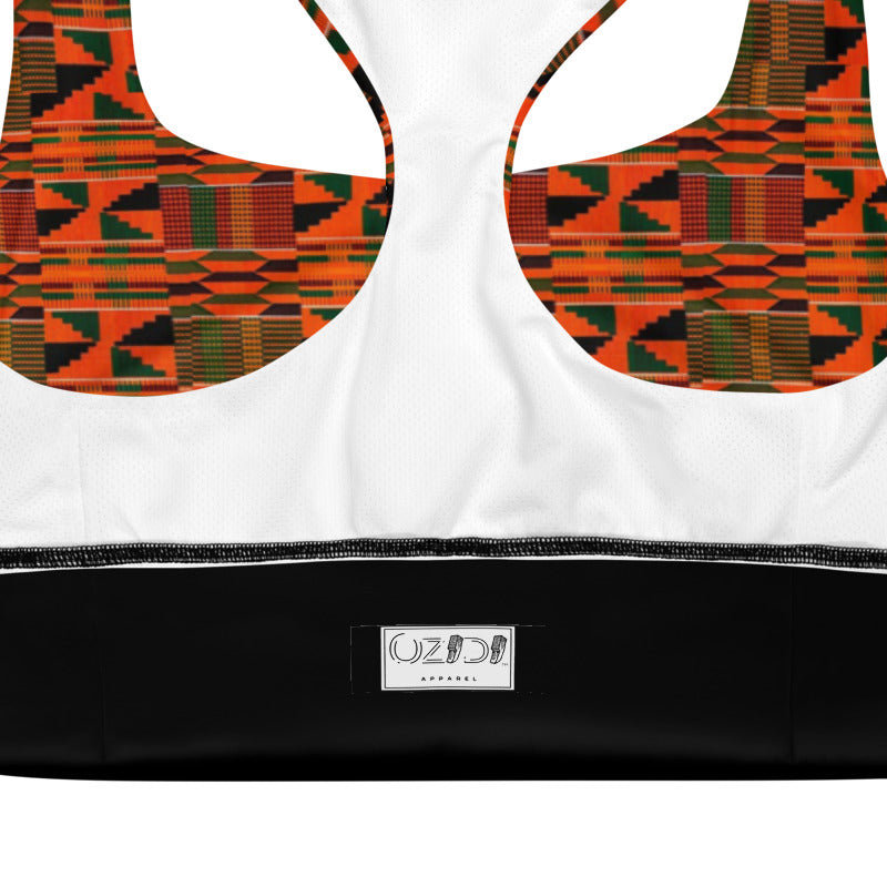OZIDI "Kente" Longline sports bra