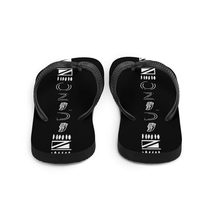 OZIDI "Tribal Black" Flip-Flops