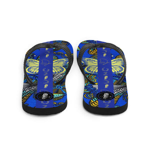 OZIDI "tribal Butterfly" Flip-Flops