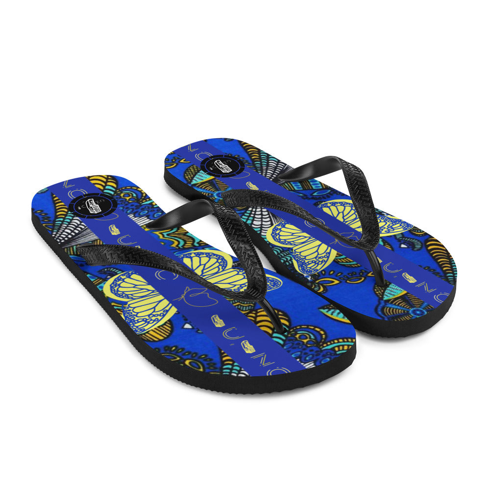 OZIDI "tribal Butterfly" Flip-Flops