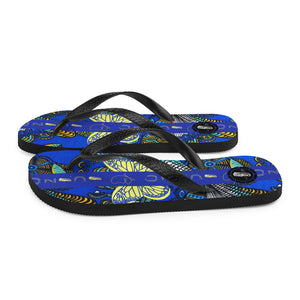 OZIDI "tribal Butterfly" Flip-Flops