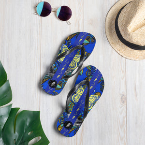 OZIDI "tribal Butterfly" Flip-Flops