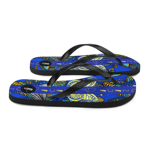 OZIDI "tribal Butterfly" Flip-Flops