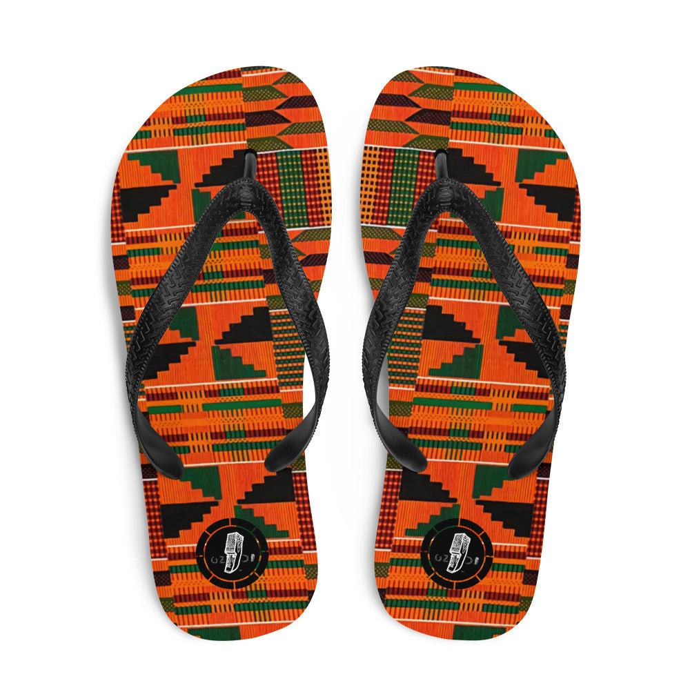 OZIDI "Kente" Flip-Flops