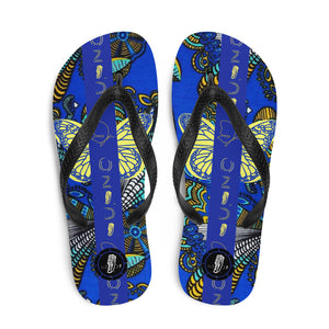 OZIDI "tribal Butterfly" Flip-Flops