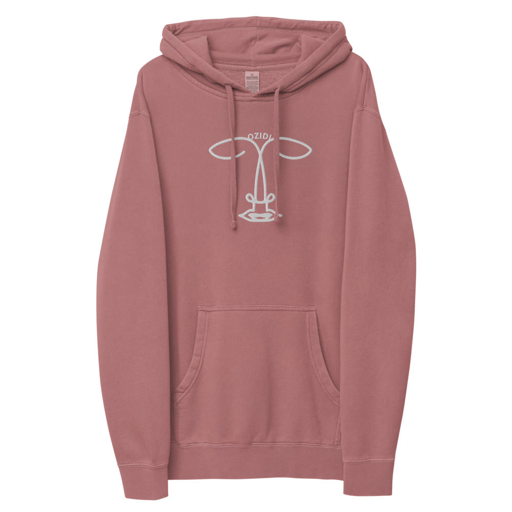 OZIDI "Face" Unisex pigment dyed hoodie
