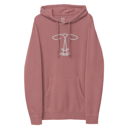 OZIDI "Face" Unisex pigment dyed hoodie