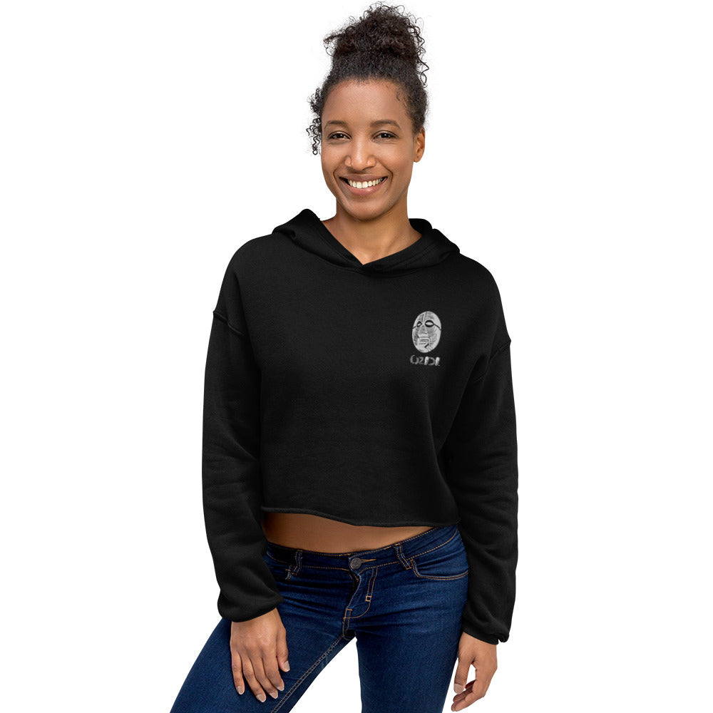 OZIDI "The Spirit" Embroidered Crop Hoodie