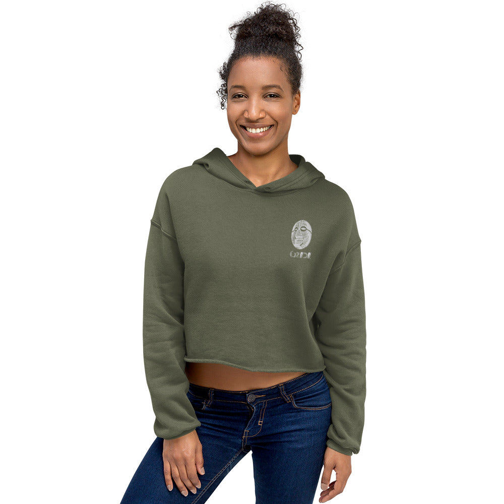 OZIDI "The Spirit" Embroidered Crop Hoodie