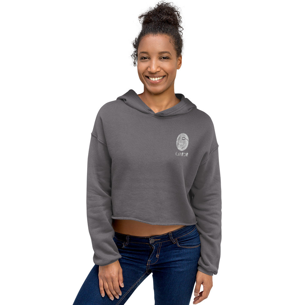 OZIDI "The Spirit" Embroidered Crop Hoodie