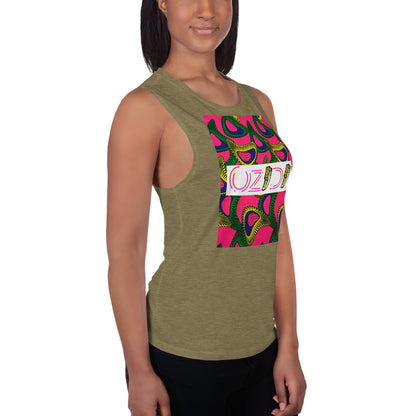 OZIDI "African Bloom" Ladies’ Muscle Tank