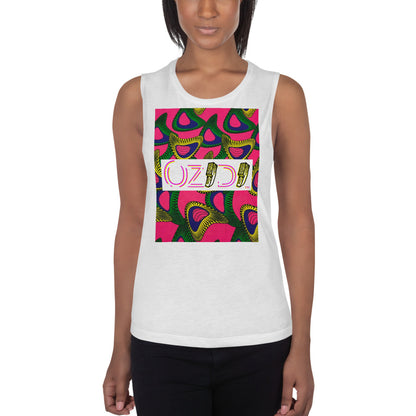 OZIDI "African Bloom" Ladies’ Muscle Tank