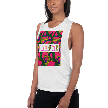 OZIDI "African Bloom" Ladies’ Muscle Tank